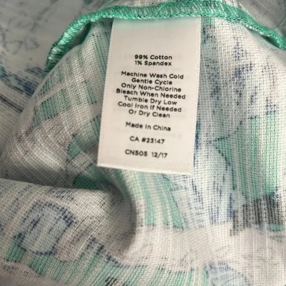 Talbots cotton/spandex giraffe paradise dress size 8p - Picture 5 of 6